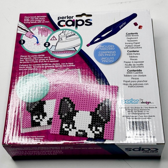 Perler Caps 2004 Piece Peek A Boo Cat & Dog New In Box - Picture 2 of 2